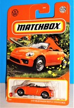 Matchbox 2022 MBX Highway #14 2019 Volkswagen Beetle Convertible Orange - £2.37 GBP