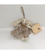 Vintage country shabby chic small  stuffed hanging bunny rabbit  kitchen... - $27.07 CAD