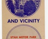Tourmap Of Salt Lake City &amp; Vicinity Utah 1940&#39;s - $17.82