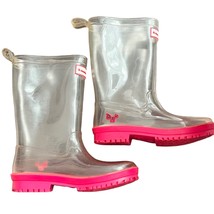 American Girl WellieWishers Girls Clear Rainboots for Kids Sz 1/2 - $14.40
