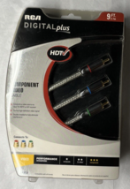 RCA Component Video Cable Satellite HDTV DVD A/V Receiver 9 ft Gold Plat... - $12.75