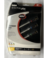 RCA Component Video Cable Satellite HDTV DVD A/V Receiver 9 ft Gold Plat... - £10.00 GBP