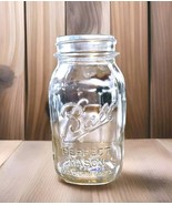 BALL Perfect Mason Clear Quart Jar  1913-1922 ribbed Reg Mouth Measure - £32.74 GBP