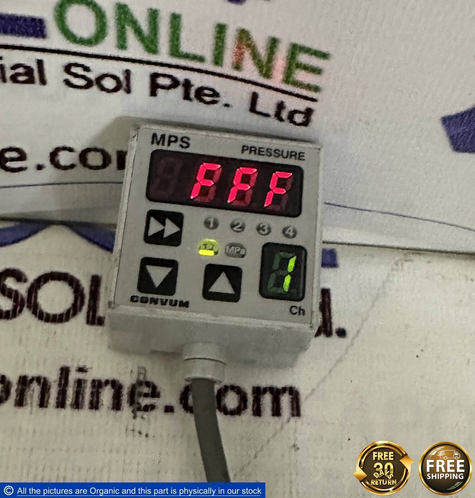 Convum MPS-74E-NGXX-ATE Digital Vacuum Sensor MPS-Series Pressure Gauge - $499.00
