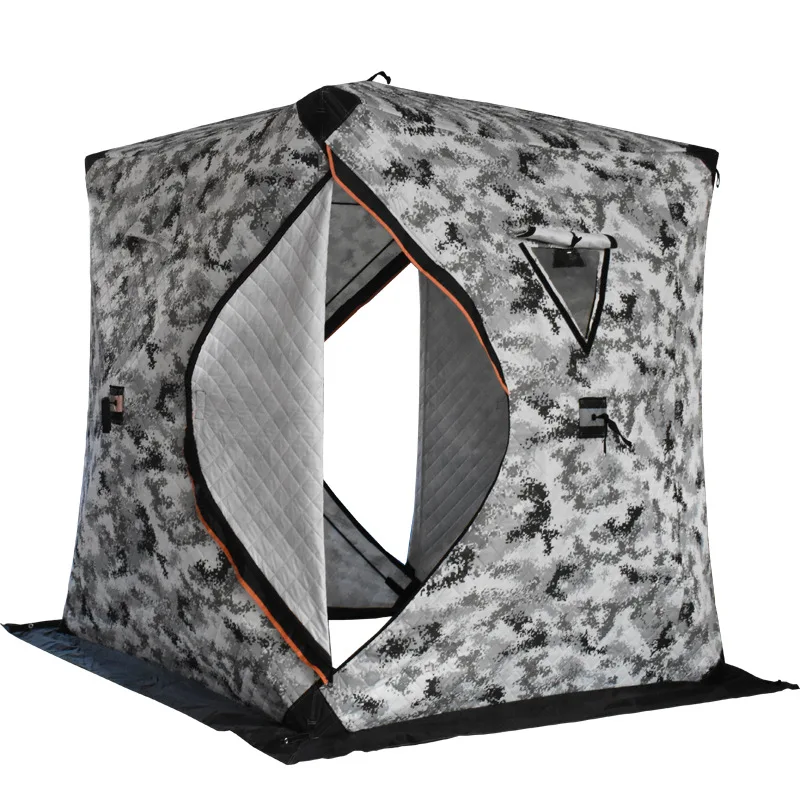 Portable 3 Person Ice Fishing Tent Insulated Ice Fishing Shelter Thermal  Shanty - £945.20 GBP