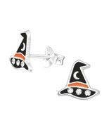 Halloween Witch Hat Stud Earrings - £7.62 GBP