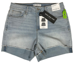 Marc New York Jeans Women&#39;s High Rise Short 4&quot; REPREVE Size 10 Light Wash Blue - £15.54 GBP