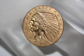 1915 $2.50 Quarter Eagle Indian Head US Gold Coin Rare Highly Collectible - £558.98 GBP