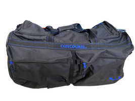 Concourse 28&quot; Rolling Luggage Duffel Bag Black And Blue - £23.37 GBP