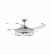 Fanaway 51292901 48 in. Fanaway Corbelle with Clear Blades Ceiling Fan, Chro - £569.29 GBP