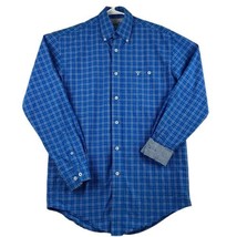 Wrangler 20X Competition Shirt Men’s S Blue Flip Cuff Advanced Comfort Button - £15.01 GBP