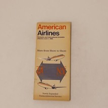 American Airlines Domestic &amp; International Timetable Effective June 1, 1984 - $7.69