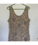 Prelude Size 16 Nude With Silver/grey Sequins Sleeveless - $123.75