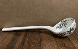 Vintage Discontinued Villeroy and Boch Botanica China Ladle With Red Flowers - $79.19