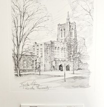 Princeton University 1967 Calendar Gravure Firestone Library College DWNN10 - $49.99