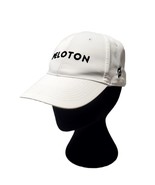 RARE Peloton Cycling White Hat Embroidered Logo  Strap Back Gym Workout Hat - $355.08 MXN