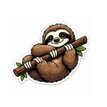 Sloth Sticker Vinyl Decal Waterproof Indoor Outdoor for Cup Laptop Planner - $4.50+