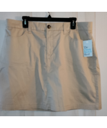 NWT WOMENS Croft &amp; Barrow CLASSIC STRETCH BEIGE SKORT W/ POCKETS  SIZE 18 - $657.44 MXN