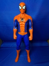 Large Spiderman 20" Inch Figure Marvel Hasbro UK 2015 #B1884 Spider-Man Poseable - $32.71