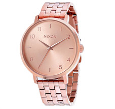 Nixon Women&#39;s Arrow Rose gold Dial Watch - A109-0897 - £178.95 GBP