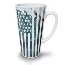 USA Flag NEW White Tea Coffee Latte Mug 12 17 oz | Wellcoda - £17.09 GBP+