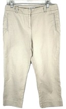 Charter Club Womens Pants Capris shop Size 8P Beige Straight Cropped - £10.87 GBP