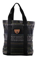 Borsa Tote Da Donna Lexie-B 40 Cm Nera Con Stampa Azteca 14x15x4 - $36.97
