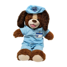 BAB Doctor Dog Build-A-Bear  Floppy Ears Brown Blue Scrubs with BAB logos - $32.22