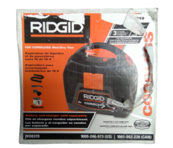 OPEN BOX - RIDGID WD0319 3gal 18v Cordless Handheld Wet/Dry Shop Vacuum - £93.86 GBP