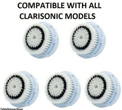 5-PK DELICATE Facial Brush Head Replacements Mia Aria Smart Fits All Clarisonic - £14.32 GBP
