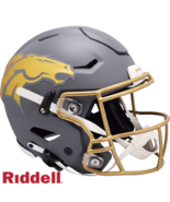 Denver Broncos Helmet Riddell Authentic Full Size SpeedFlex Style Slate ... - $1,032.60 CAD