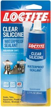 Loctite Clear Silicone Waterproof Sealant 2.7-Ounce Tube (908570) - £14.84 GBP