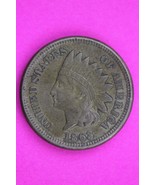 High Grade 1863 Copper Nickel Indian Head Cent Penny Guaranteed Authenti... - $136.75 CAD