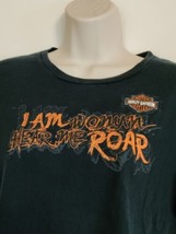 Harley Davidson T-Shirt Woman Hear Me Roar Womens Large Lynchburg TN 2009 - £13.39 GBP