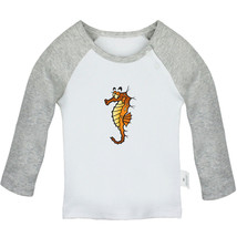 Little Baby Cute Tshirt Newborn Baby T-shirts Infant Animal Seahorse Graphic Tee - £7.91 GBP+
