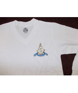 Long Sleeve V-neck T shirt Masonic Mason Freemason long sleeve V-Neck T-... - £11.78 GBP