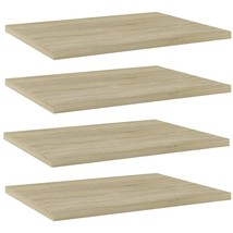  Shelf Set of 4 Sonoma Oak Engineered Wood 15.7x11.8 in - $1,434.68 MXN