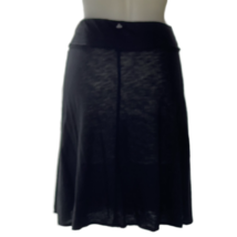PRANA Size XS Skirt Seamed Panel A-Line Midi Black Cotton Womens - £21.25 GBP