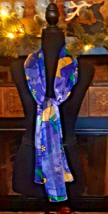 Vintage Picasso Art Silk Scarf Colorful Abstract Regal Women Granny Estate - $15.76