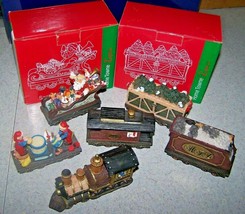 Lot Of 6 Christmas Train Cars - Jc Penney Home Towne Express 1998 - Euc! - £19.65 GBP