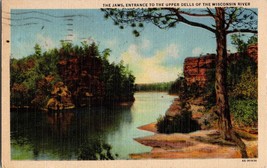 The Jaws Entrance to the upper Dells of the Wisconsin River Vintage Postcard - £4.38 GBP