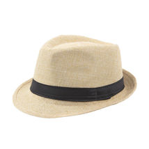 HOT Ivory Straw Jazz Fedora Hat Trilby Cuban Sun Cap - Panama Short Brim Summer - £15.13 GBP