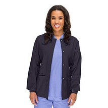 allheart Basics Women&#39;s Solid Scrub Jacket X-Small Pewter - £8.38 GBP