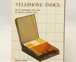Licken 1983 Telephone Index no 113 8 Index and 80 Printed Contoured Cards - $21.55