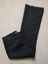 7th Avenue Design Studio Dress Pants Womens Size 12 Petite Black Flared Leg Stre - £17.38 GBP