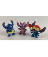 Disney Lilo &amp; Stitch Collectible PVC Figures Lot Angel Alien Spaghetti M... - $14.80