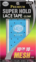 QFITT MAKE IT YOUR OWN PREMIUM SUPER HOLD LACE TAPE CLEAR MESH TYPE #5068 - $3.99