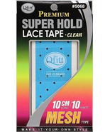 QFITT MAKE IT YOUR OWN PREMIUM SUPER HOLD LACE TAPE CLEAR MESH TYPE #5068 - $74.97 MXN