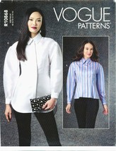 Vogue 10868 1770 Misses 8-24 SHIRT Blouse Pattern Close Fitting Plus 202... - $29.98