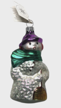 Christopher Radko Snow Song Christmas Ornament 95-040-0 Snowman Tags - £50.61 GBP